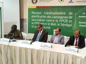 الاجتماع الحدودي للتخطيط لحملات التلقيح ضد مرضَي التهاب الجلد العقدي  وطاعون المجترات الصغيرة  بين مالي والسنغال وموريتانيا